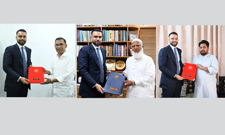 CA’s greeting messages delivered to three leaders