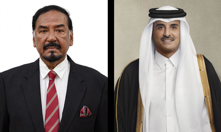 Speaker hands over PM’s condolence message to Qatar’s Emir