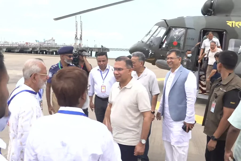 PM arrives in Maheshkhali to inspect deep-sea port, meet flood victims